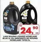 Roldão Home - lava roupas líquido land blue 5l ou amaciante de roupas land tipos 5l oferta