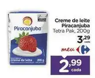 Carrefour Piracanjuba - creme de leite oferta