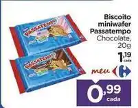 Carrefour Passatempo - biscoito miniwafer oferta