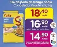 Carrefour Sadia - filé de peito de frango congelado, pacote zip oferta