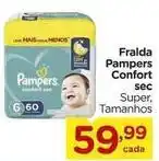 Carrefour Pampers - fralda confort sec oferta
