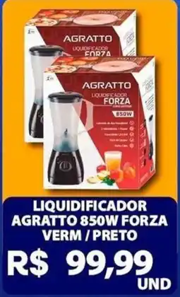 Super Vi Supermercados Liquidificador agratto forza vermelho / preto oferta