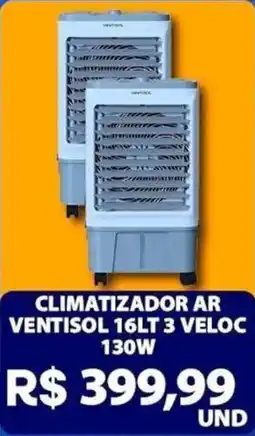 Super Vi Supermercados Climatizador ar ventisol 16lt 3 veloc oferta