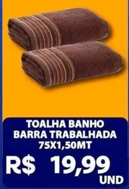 Super Vi Supermercados toalha banho barra trabalhada oferta