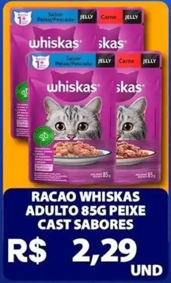 Racao Whiskas Adulto Peixe Cast Sabores