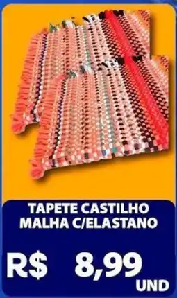 Super Vi Supermercados Tapete castilho malha c/ elastano oferta