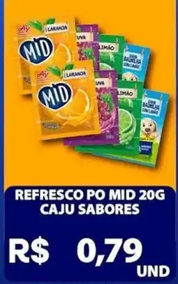 Super Vi Supermercados Refresco po mid 20g caju sabores oferta