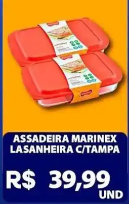Super Vi Supermercados Assadeira marinex lasanheira c/tampa oferta