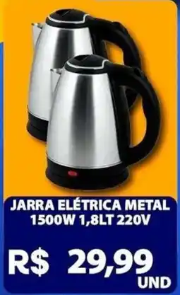 Super Vi Supermercados Jarra elétrica metal oferta