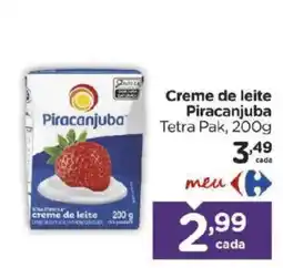Carrefour Bairro Creme de leite Piracanjuba oferta