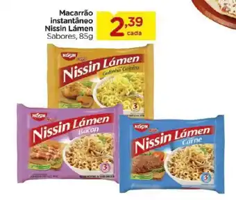 Macarrão instantâneo Nissin Lámen Sabores