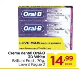 Carrefour Bairro Creme dental Oral-B 3D White Brilliant Fresh oferta