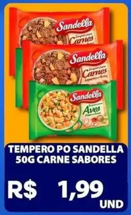 Super Vi Supermercados Tempero po sandella carne sabores oferta