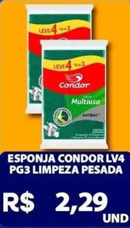 Super Vi Supermercados esponja condor lv4 pg3 limpeza pesada oferta