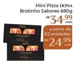 Dona de Casa Mini Pizza DONA Brotinho Sabores oferta
