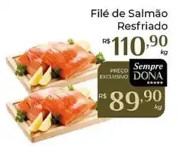 Dona de Casa Filé de Salmão Resfriado oferta