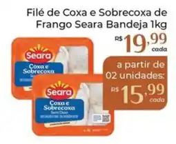 Dona de Casa Filé de Coxa e Sobrecoxa de Frango Seara Bandeja oferta
