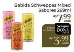 Dona de Casa Bebida schweppes mixed sabores oferta