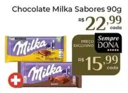 Dona de Casa Chocolate milka sabores oferta