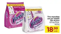 Carrefour Bairro Tira-manchas em pó Vanish Oxi Action White/Pink oferta