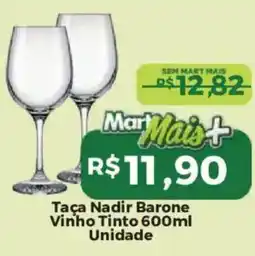 Mart Minas Taça Nadir Barone Vinho Tinto oferta