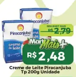 Mart Minas Creme de leite piracanjuba oferta