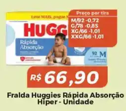 Mart Minas Fralda huggies rápida absorção hiper oferta