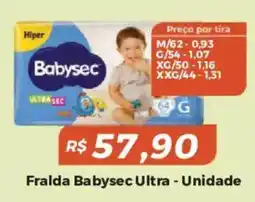 Mart Minas Fralda babysec ultra - unidade oferta