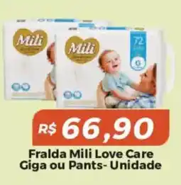 Mart Minas Fralda mili love care oferta