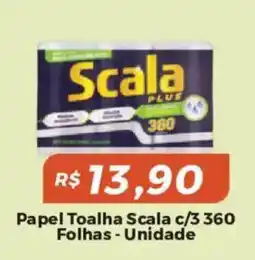 Mart Minas Papel toalha scala c/3 360 folhas oferta