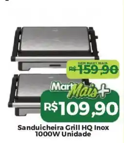 Mart Minas Sanduicheira Grill HQ Inox oferta