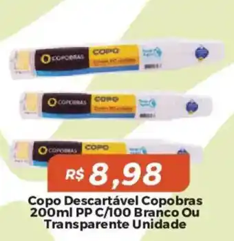 Copobras copo descartável