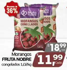 Cometa Supermercados Morangos fruta nobre congelados oferta