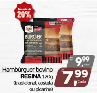 Hambúrguer bovino regina