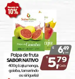 Cometa Supermercados Polpa de fruta sabor nativo oferta
