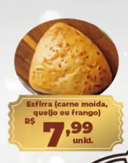 Cometa Supermercados Esfirra carne moida, queijo ou frango oferta