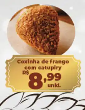 Cometa Supermercados Coxinha de frango com catupiry oferta