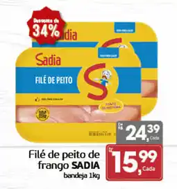 Cometa Supermercados Filé de peito de frango sadia oferta