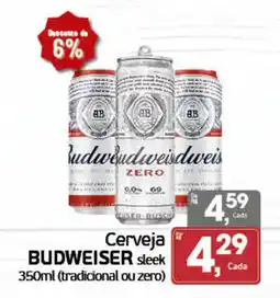 Cometa Supermercados Cerveja budweiser sleek oferta