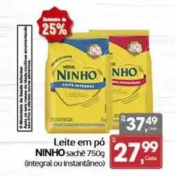 Cometa Supermercados Leite em pó ninho sachê 750g oferta