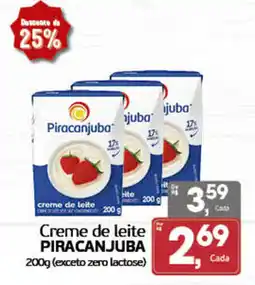 Cometa Supermercados Creme de leite piracanjuba oferta