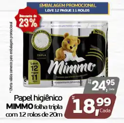 Cometa Supermercados Papel higiênico mimmo folha tripla oferta