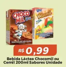 Mart Minas Bebida Láctea Chocomil ou Cemil oferta