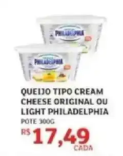 Assaí Atacadista QUEIJO TIPO CREAM CHEESE ORIGINAL OU LIGHT PHILADELPHIA oferta