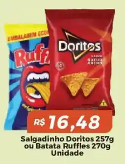 Mart Minas Salgadinho Doritos ou Batata Ruffles oferta