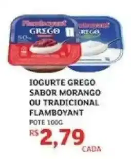 Assaí Atacadista IOGURTE GREGO SABOR MORANGO OU TRADICIONAL FLAMBOYANT oferta