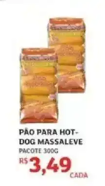 Assaí Atacadista PÃO PARA HOT-DOG MASSALEVE oferta