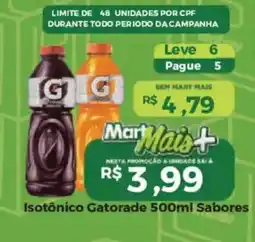 Mart Minas Isotônico gatorade 500ml sabores oferta