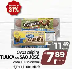Cometa Supermercados Ovos caipira tjuca ou são josé oferta