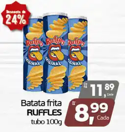 Cometa Supermercados Batata frita ruffles tubo 100g oferta